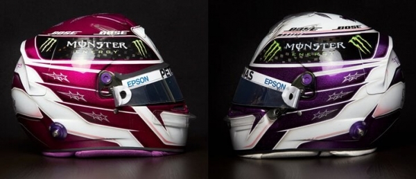 Все шлемы гонщиков «Ф-1»:  эксперименты с пурпуром от чемпиона, много золота от Ферстаппена и огромные сходства у Квята с напарником