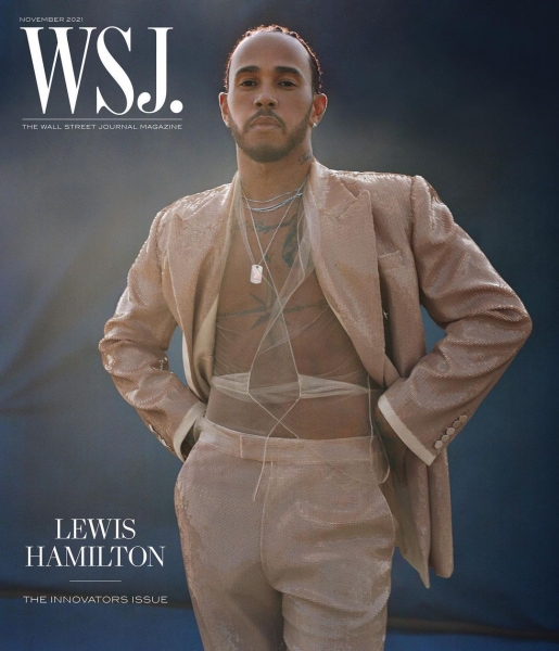 Льюис Хэмилтон – в прозрачной рубашке на обложке самого Wall Street Journal. С титулом главного спортивного новатора года