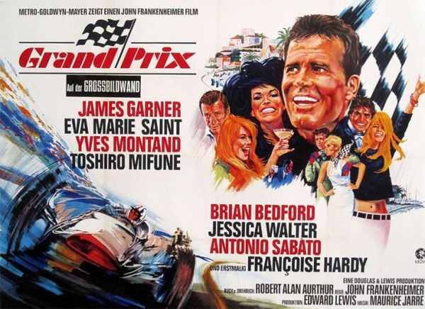 Фильм «Гран-при» – шедевр на стыке кино и автоспорта. Его снимали прямо во время гонок «Ф-1» с реальными пилотами в дублерах