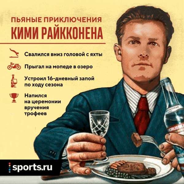 Легенда «Формулы-1» Райкконен был алкоголиком: запои, дебоши в клубах и обвинения в пьяном харрасменте