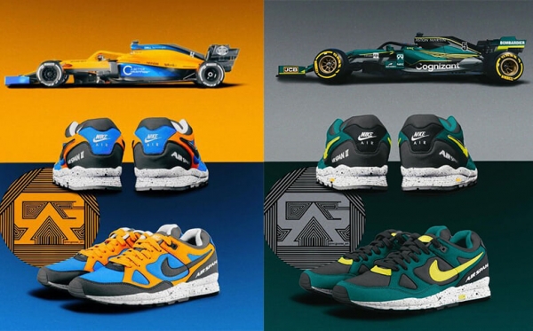 Дизайнер раскрасил топовые кроссовки Nike в цвета болидов «Формулы-1». Вышло свежее некоторых новых официальных ливрей