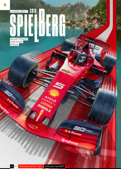 Постеры «Феррари» для Гран-при «Формулы-1» – особый вид искусства. Целая выставка итальянских мастеров комиксов
